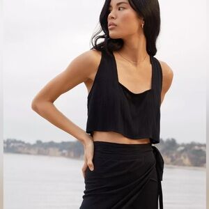🖤NWT NASTY GAL BEACH COVER UP CROP TOP